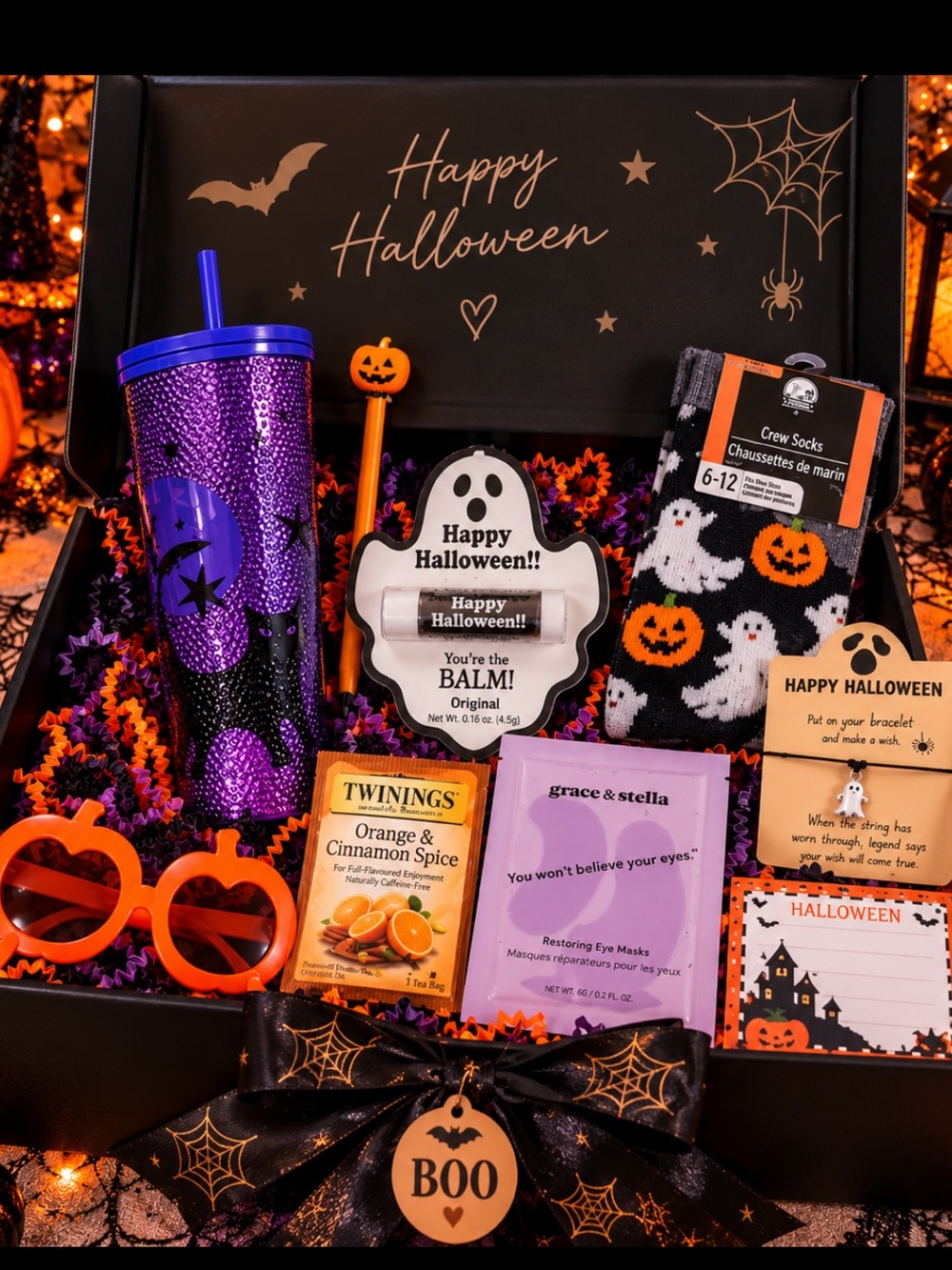 Halloween Boo Box|
Starbucks Tumbler | Spooky Season Gift Box Self-Care